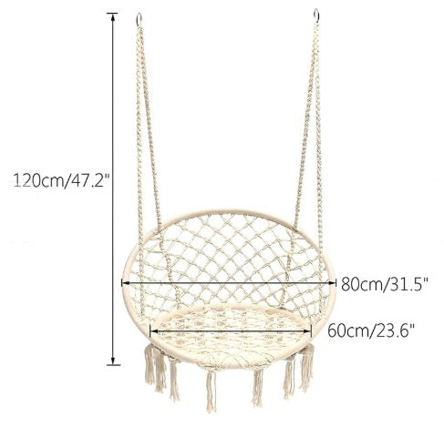 Silla Hamaca de Macramé